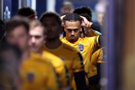 Obatoyinbo gets ready to take to the field before the match against the Lions