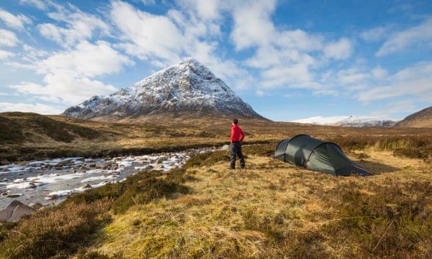 Wild Camping in Glencoe by the River Coupall and Stob Dearg (Buachaille Etive Mor)