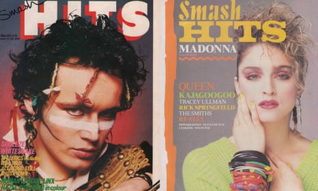 ‘Smash Hits felt like a brick through the window’ … Adam Ant and Madonna covers from 1981 and 1984.
