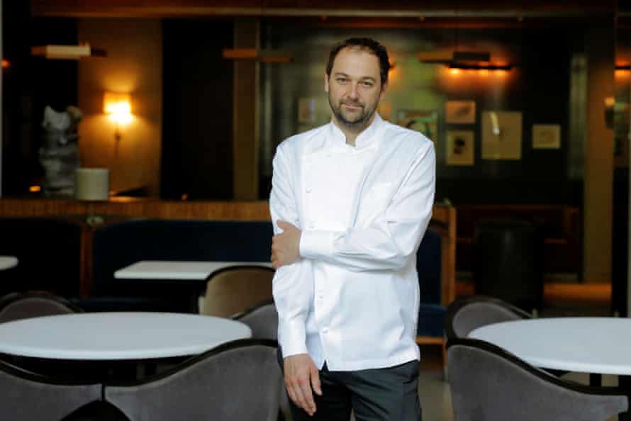 Daniel Humm in his Michelin-starred restaurant Eleven Madison Park.