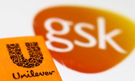 Unilever and GSK logos