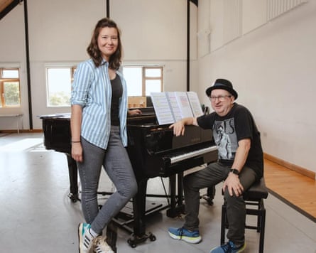 The Railway Children librettist Rachael Hewer with composer Mark-Anthony Turnage