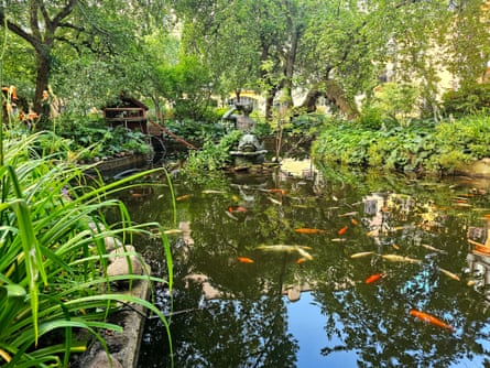 Pond in the garden of Centralbadet