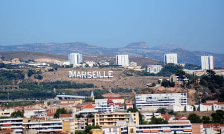 Netflix gave a Hollywood-style sign to the city to promote its TV series, Marseilles, starring Gérard Depardieu.