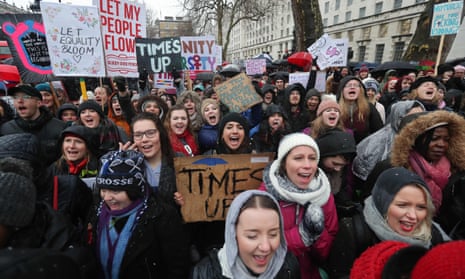 A Women’s March in London in January