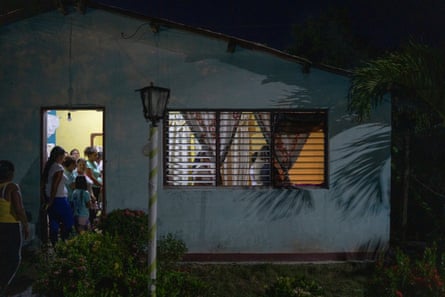 People attending a night prayer at Alexandra’s funeral