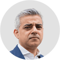 Sadiq Khan. Circular panelist byline. DO NOT USE FOR ANY OTHER PURPOSE!