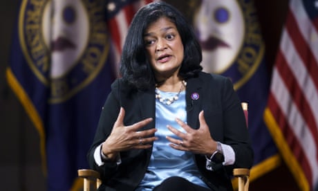 Pramila Jayapal<br>Rep. Pramila Jayapal, D-Wash., chair of the nearly 100-member Congressional Progressive Caucus, talks to The Associated Press about her goals as a champion of human rights issues, and President Joe Biden’s domestic agenda, at the Capitol in Washington, Thursday, Oct. 7, 2021. Now in her third term, Jayapal represents Washington’s 7th District and is the first South Asian-American woman elected to the House of Representatives. (AP Photo/J. Scott Applewhite)” width=”425″ height=”255″/></a></figure>
<p><br></p>
<p>That list <a href=