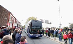 The Manchester City team bus
