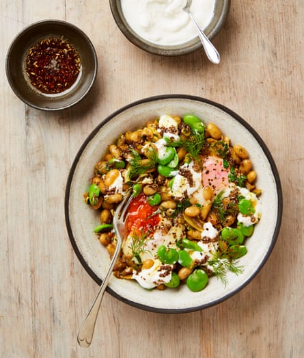 Yotam Ottolenghi Cannellini Beans With Dill, Yogurt, Cumin And Burnt Butter.