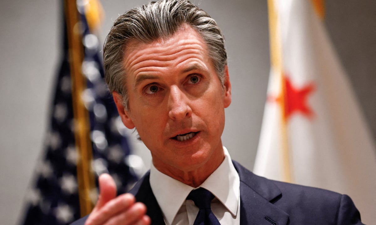 Newsom condemned for 'throwing trans people under bus' after sports comment | Gavin Newsom | The Guardian