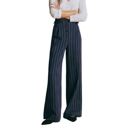 Sezane Elijah Trousers Dark Blue