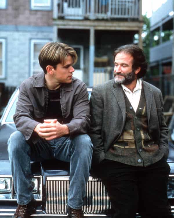 Robin Williams and Matt Damon in Good Will Hunting in 1997.