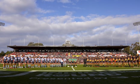 Penrith Panthers’ BlueBet stadium is much loved by fans because of its intimacy, but the NSW government is pushing ahead with a new stadium.