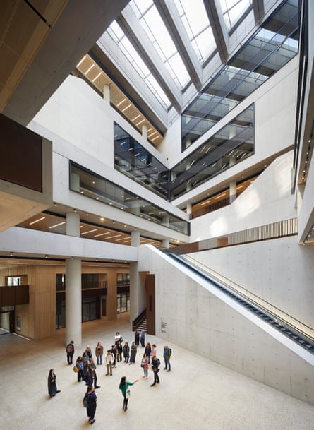 Marshgate’s full-height atrium, ‘muscly and built to last’.