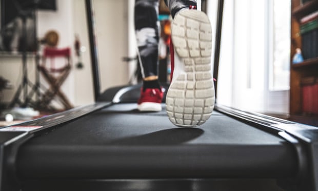 Person on a treadmill