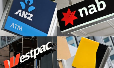 Composite image of ANZ, NAB, Westpac and Commonwealth Bank logos