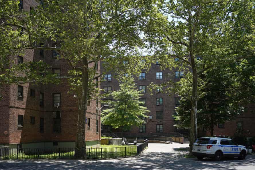 Marcy Houses, le projet immobilier du quartier Bedford-Stuyvesant de Brooklyn où le rappeur Jay-Z a grandi.