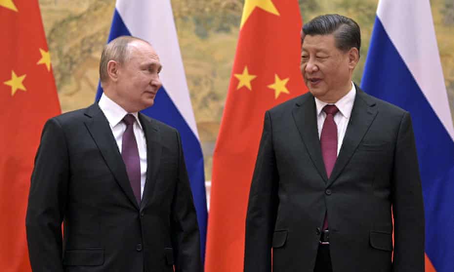 Vladimir Putin and Xi Jinping in Beijing on 4 February