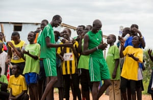 A sporting tournament in a protection of civilians site in Juba, South Sudan. Teams of residents and NGOs played football and volleyball.