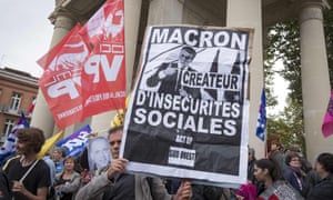 Protests in Toulouse against the overhaul of French labour laws