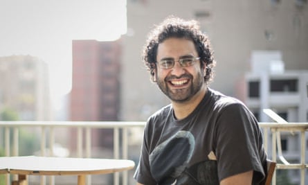 The Egyptian-British democracy activist and hunger striker Alaa Abd el-Fattah.