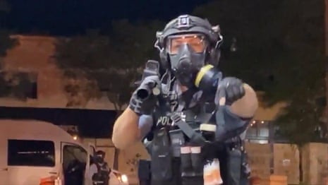 'Press, press!': journalist pepper-sprayed by Minneapolis police despite identifying himself – video