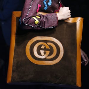 A bag at the Gucci show