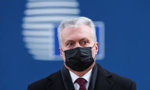 Lithuania’s President Gitanas Nauseda in Brussels in December.