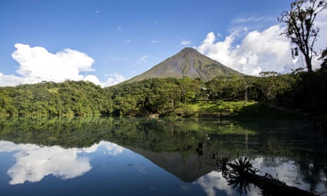 View of the Arenal volcano, one of the tourist attractions in La Fortuna de San Carlos area, north of San Jose, Costa Rica, 28 August 2020. EPA/Jeffrey Arguedas