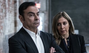 Former Nissan boss Carlos Ghosn with his wife Carole
