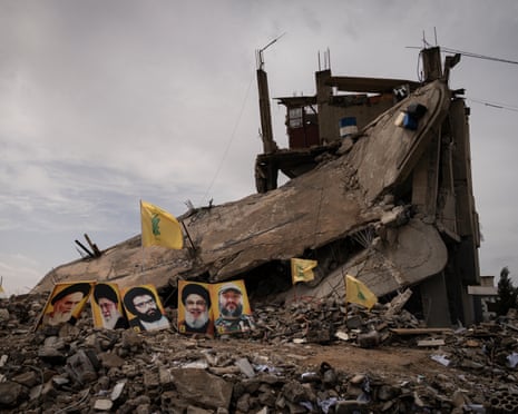 Debris from a house is seen at the site of a reported IDF air strike 