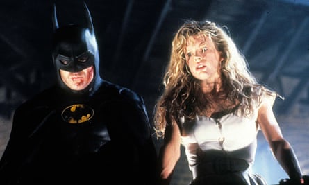 Michael Keaton and Kim Basinger in Batman.