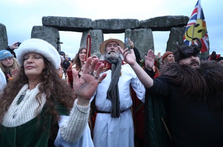 Winter solstice celebrated at Stonehenge in 2016.