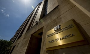 The Voice of America in Washington, which is now controlled by Trump appointee Michael Pack
