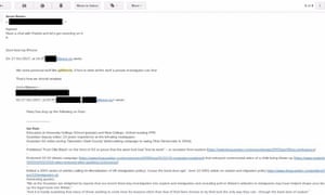 An email discussing Ian Katz.