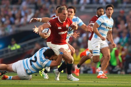 Duhan van der Merwe in action.
