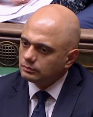 Home secretary Sajid Javid