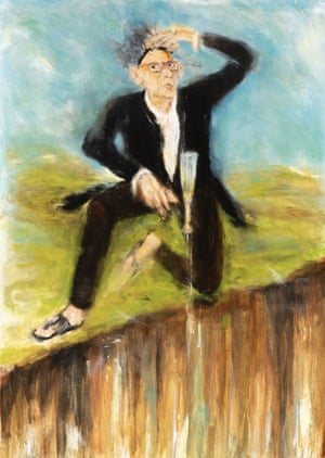 Self portrait after Courbet by Rodney Pople
