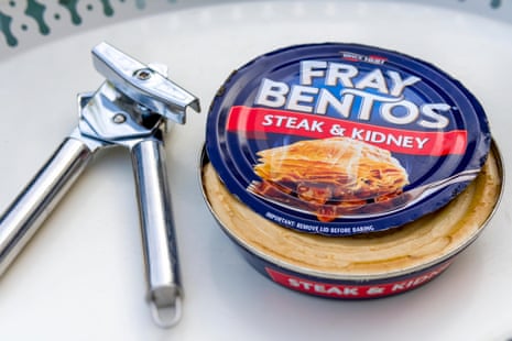 A Fray Bentos Classic Steak & Kidney Pie in a Tin with Can Opener