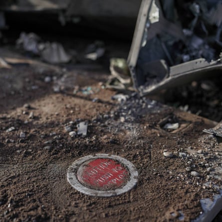 Debris from the site outside the city of Shahreza in Iran