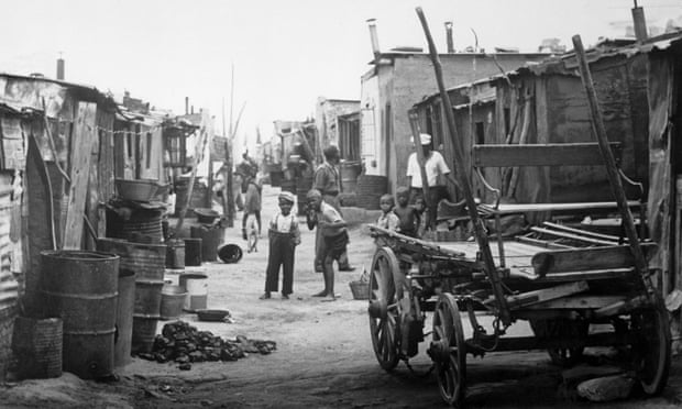 Sophiatown in 1955, when black South Africans were being forced out to southern townships.