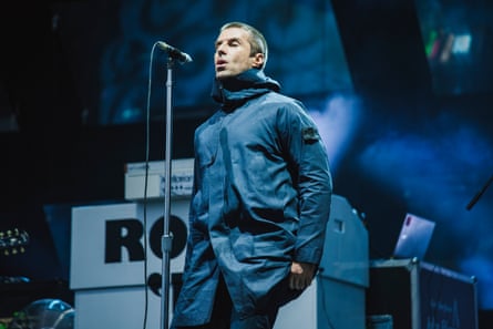 Liam Gallagher on stage