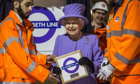 The Queen visits the Crossrail station at Bond St