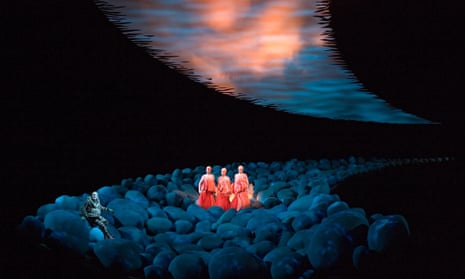 A performance of Wagner’s Das Rheingold in Bayreuth, Germany, July 2006