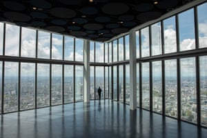 The viewing gallery at the newly opened 22 Bishopsgate in London’s Square Mile.