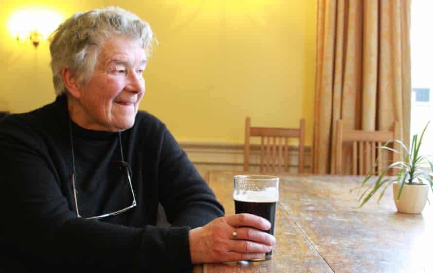 Enjoying a glass of Guinness with Hugh Thomson in 2008.