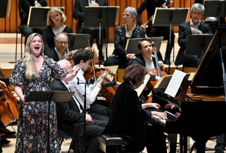 Lucy Crowe with Imogen Cooper at the piano, in Alfred Brendel a Musical Celebration at the Barbican.