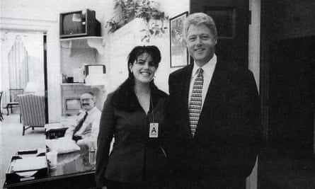 Bill Clinton and Monica Lewinsky at the White House. Drudge’s revelation that Newsweek pulled a report on the president’s affair with an intern led to impeachment proceedings.