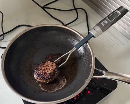 ProCook meat thermometer grey fork